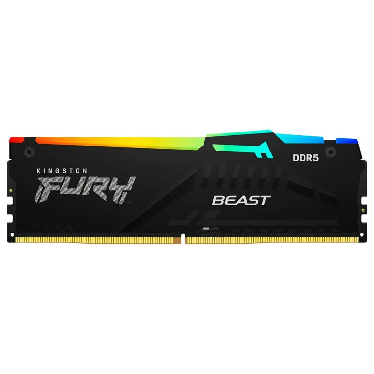 KINGSTON - Memoria RAM Kingston FURY Beast RGB 16GB 1x16GB DDR5 Negro