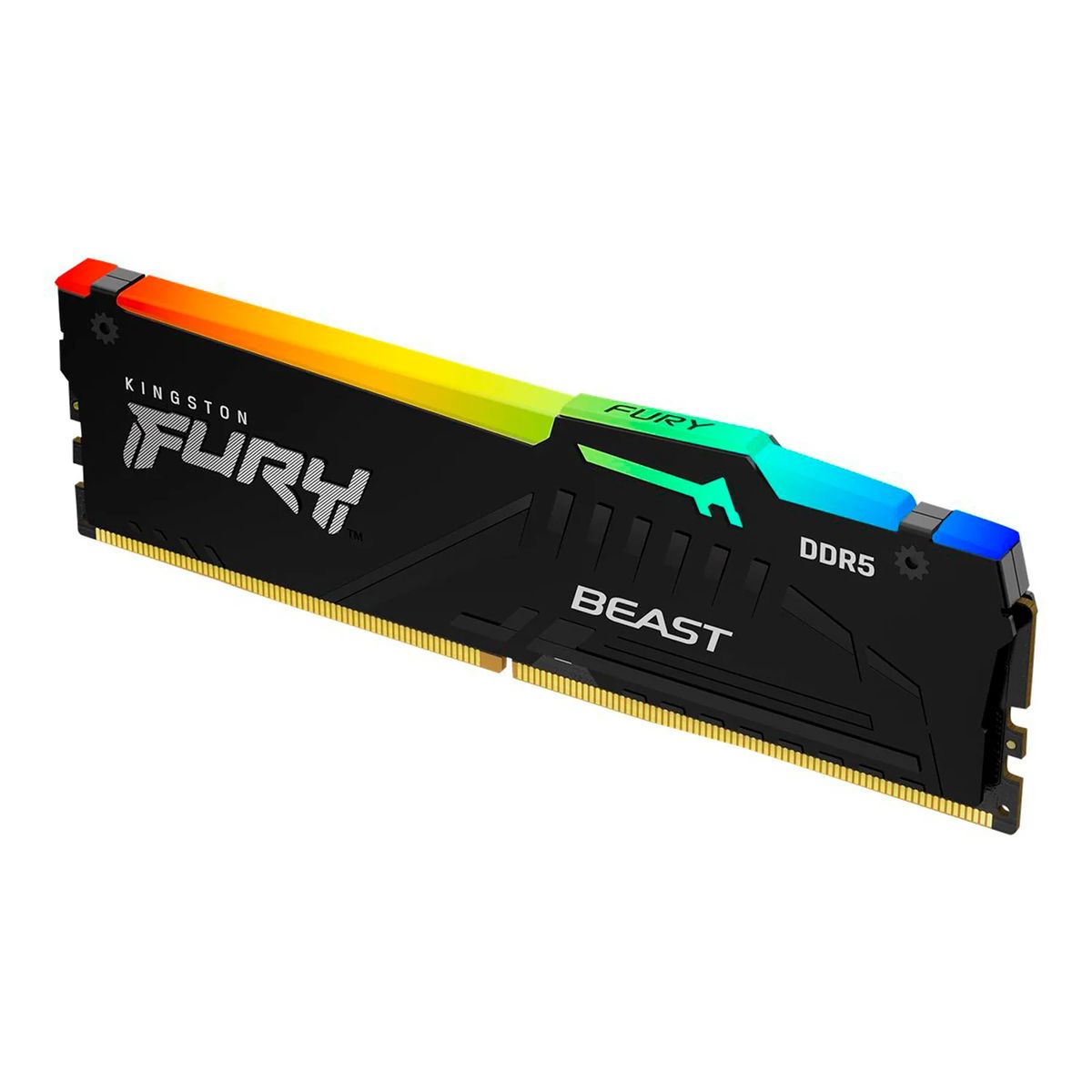 KINGSTON - Memoria RAM Kingston FURY Beast RGB 16GB 1x16GB DDR5 Negro