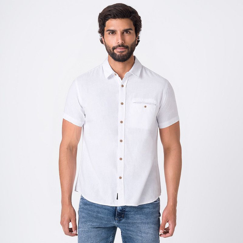 PIONIER - Camisa Lino Hombre Raihden Pionier