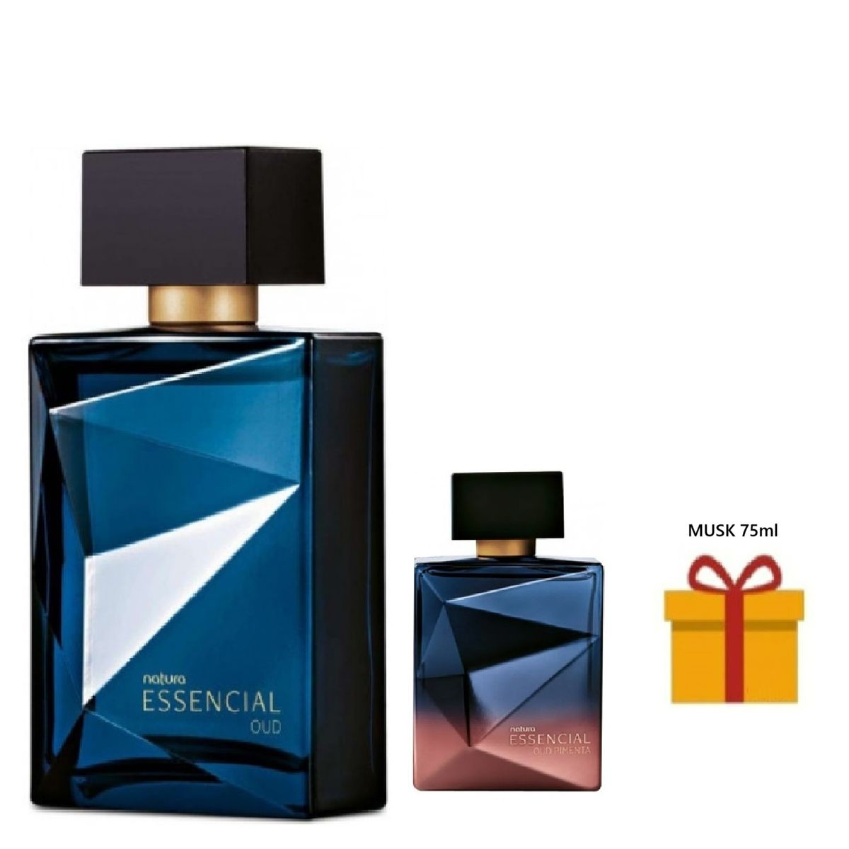 NATURA - Essencial oud EAU da Parfum masc 100ml + mini 25ml + musk
