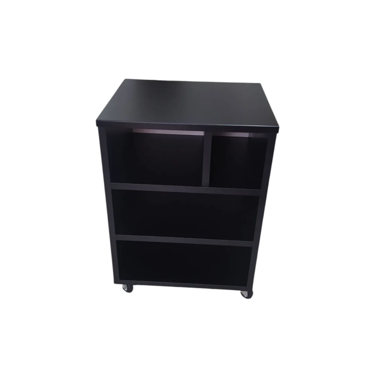 GENERICO - Mueble Auxiliar para impresora de melamina Negro