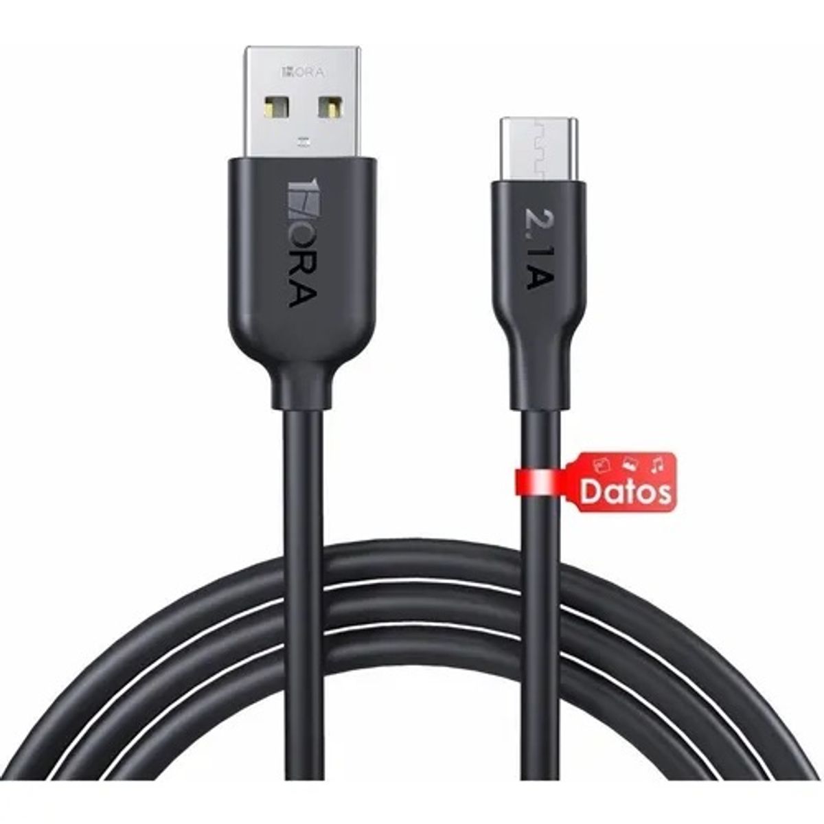 GENERICO - CABLE  USB TIPO C - NEGRO 1 M