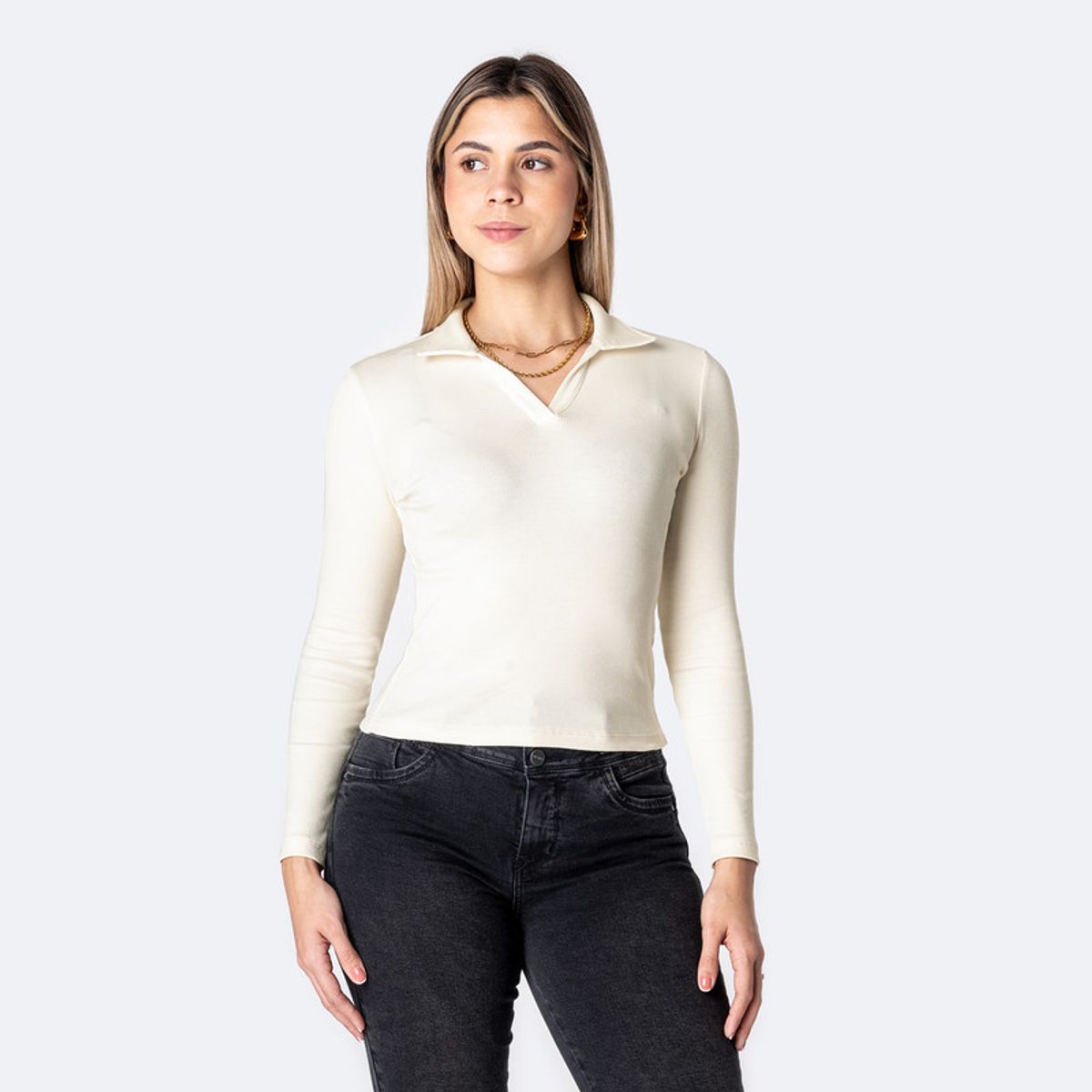 PIONIER - Polo Rib Lycrado Mujer Rhane Pionier