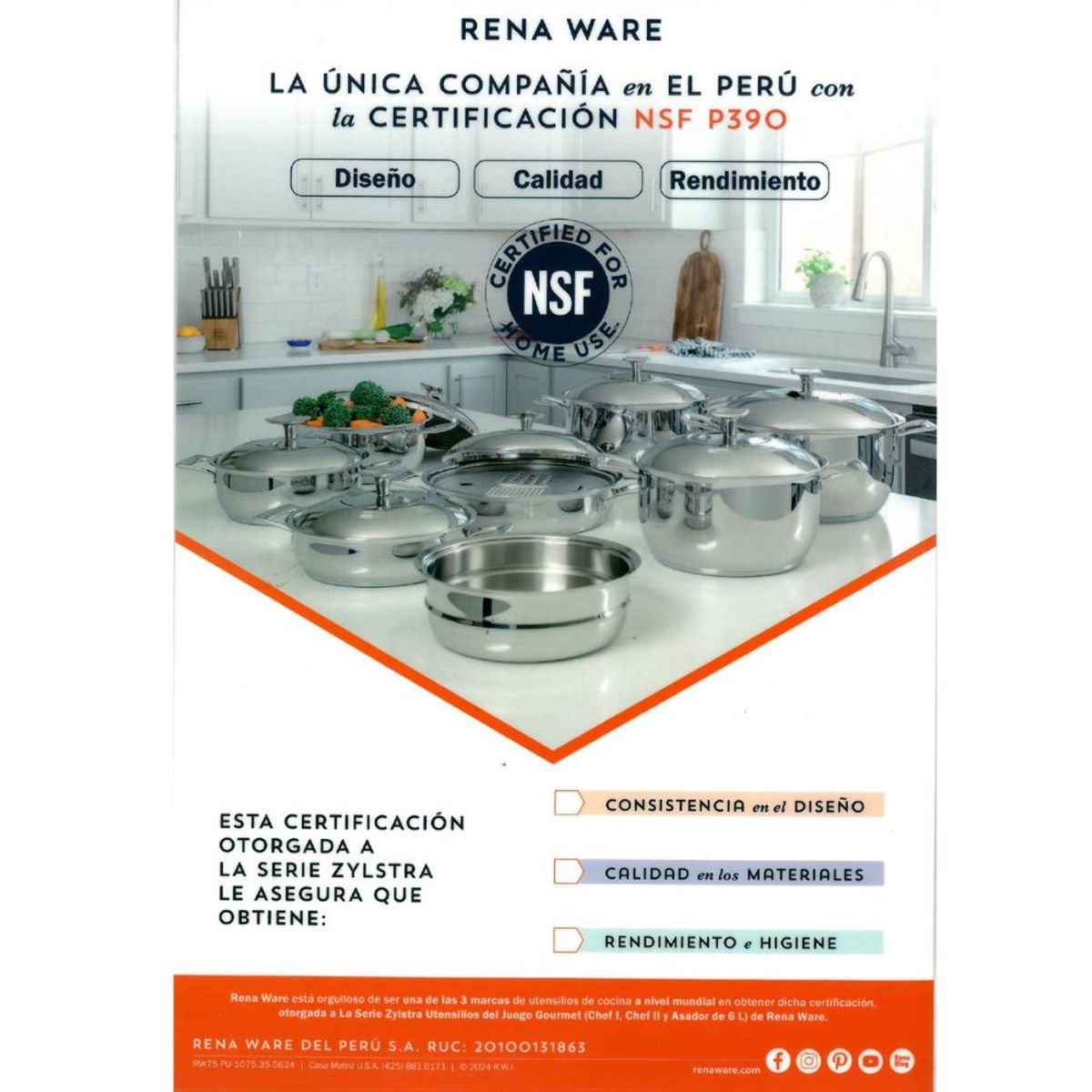 RENA WARE - JUEGO GOURMET SERIE ZYLSTRA 17 PIEZAS