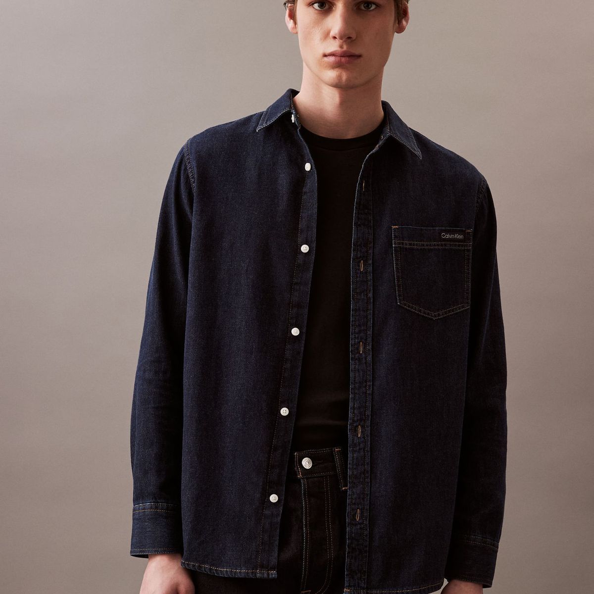 CALVIN KLEIN - CAMISA CK CLASSIC RINSE CLASSIC DENIM