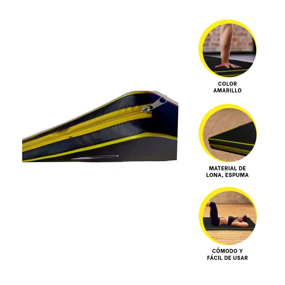 GENERICO - Pack6 Colchon para Pilates de 15M Amarill Y+Regalo Agendita