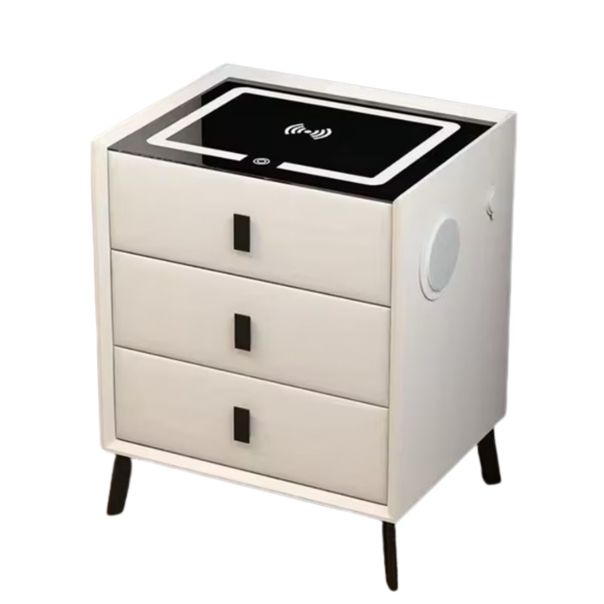 GENERICO - Mesa de Noche Inteligente SMART Multifuncional LED Blanco