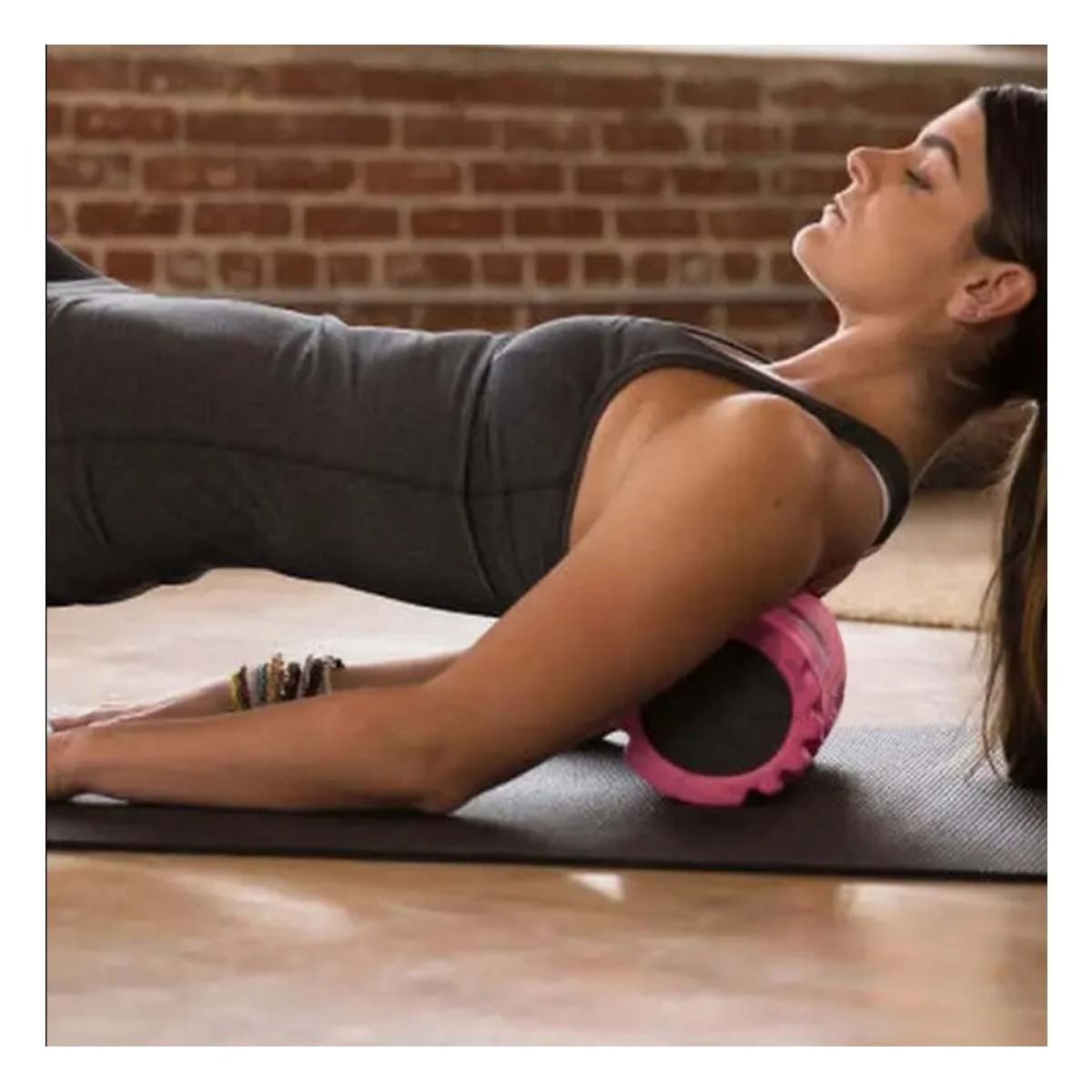 GENERICO - Pack2 Roller Practico Fitness en Rosado Y+Ligas de Regalo