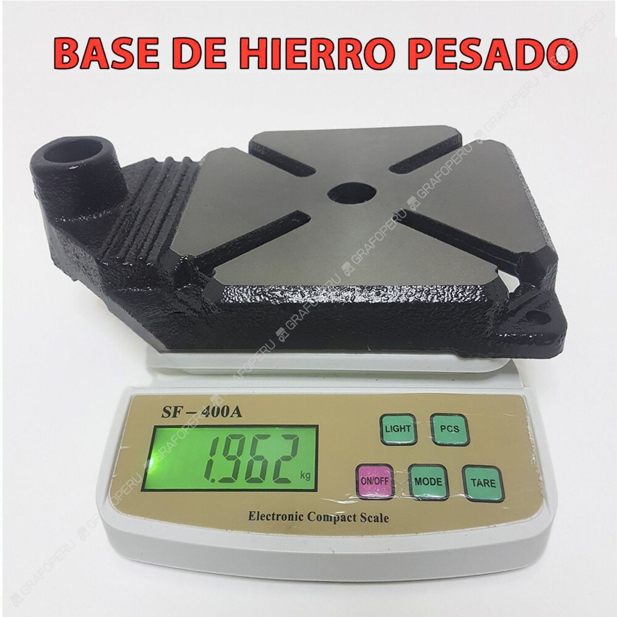 XTD - Soporte Vertical Taladro Base Hierro Pesado + Prensa Mordaza
