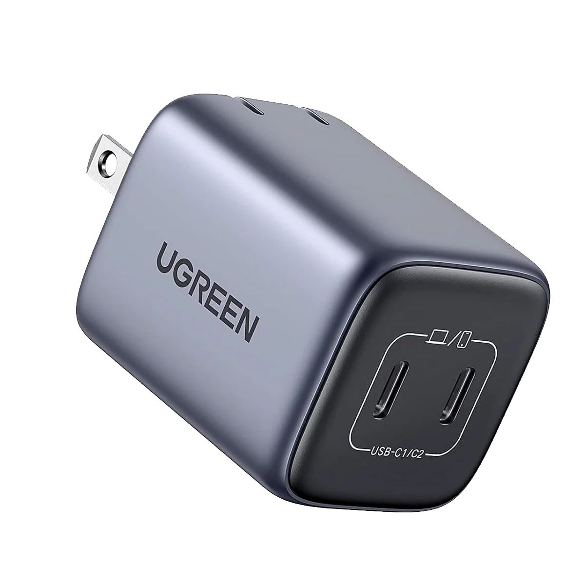 UGREEN - Cargador Ugreen 45w Carga Rápida Doble Puerto Usb C