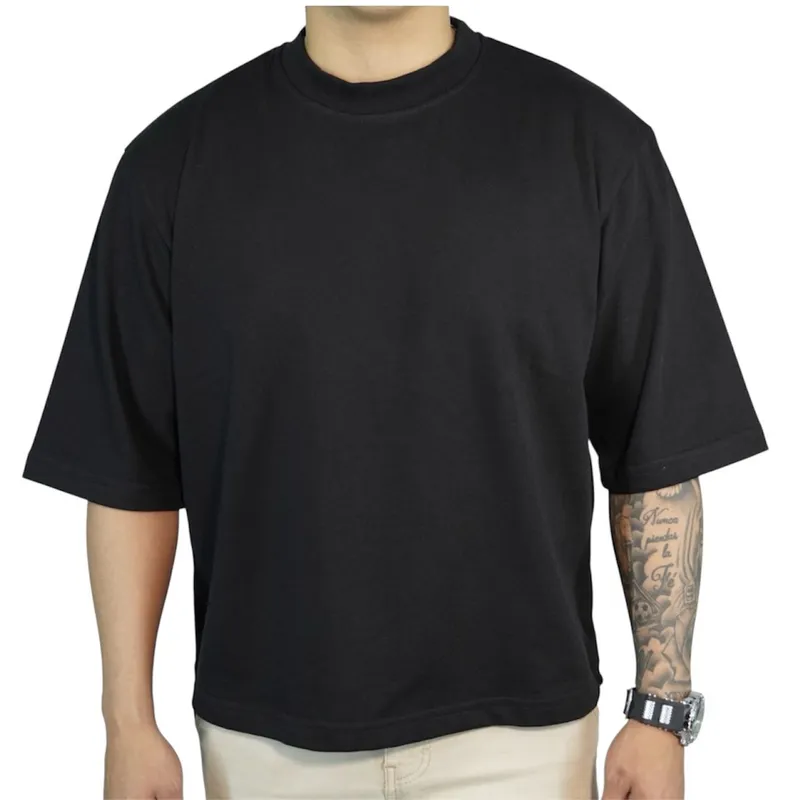 GENERICO - Polo Boxy Fit de Algodon Para HombreUnisex De Manga corta