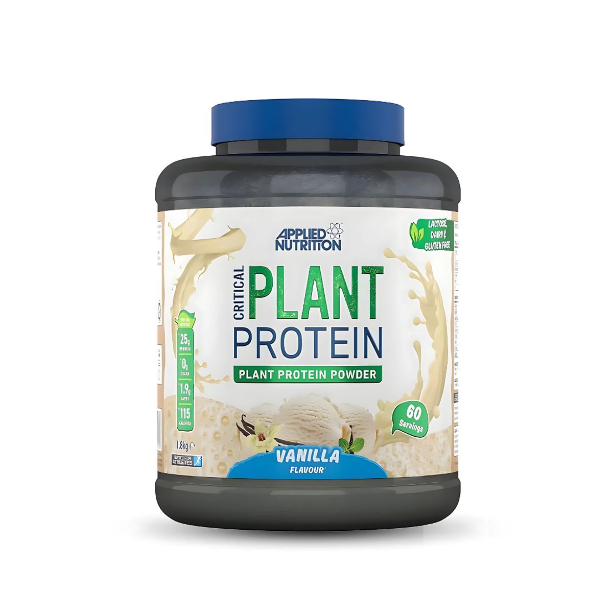 APPLIED NUTRITION - Critical Plant Protein - Proteina Vegana 1.8 kg Vainilla + Portaproteina