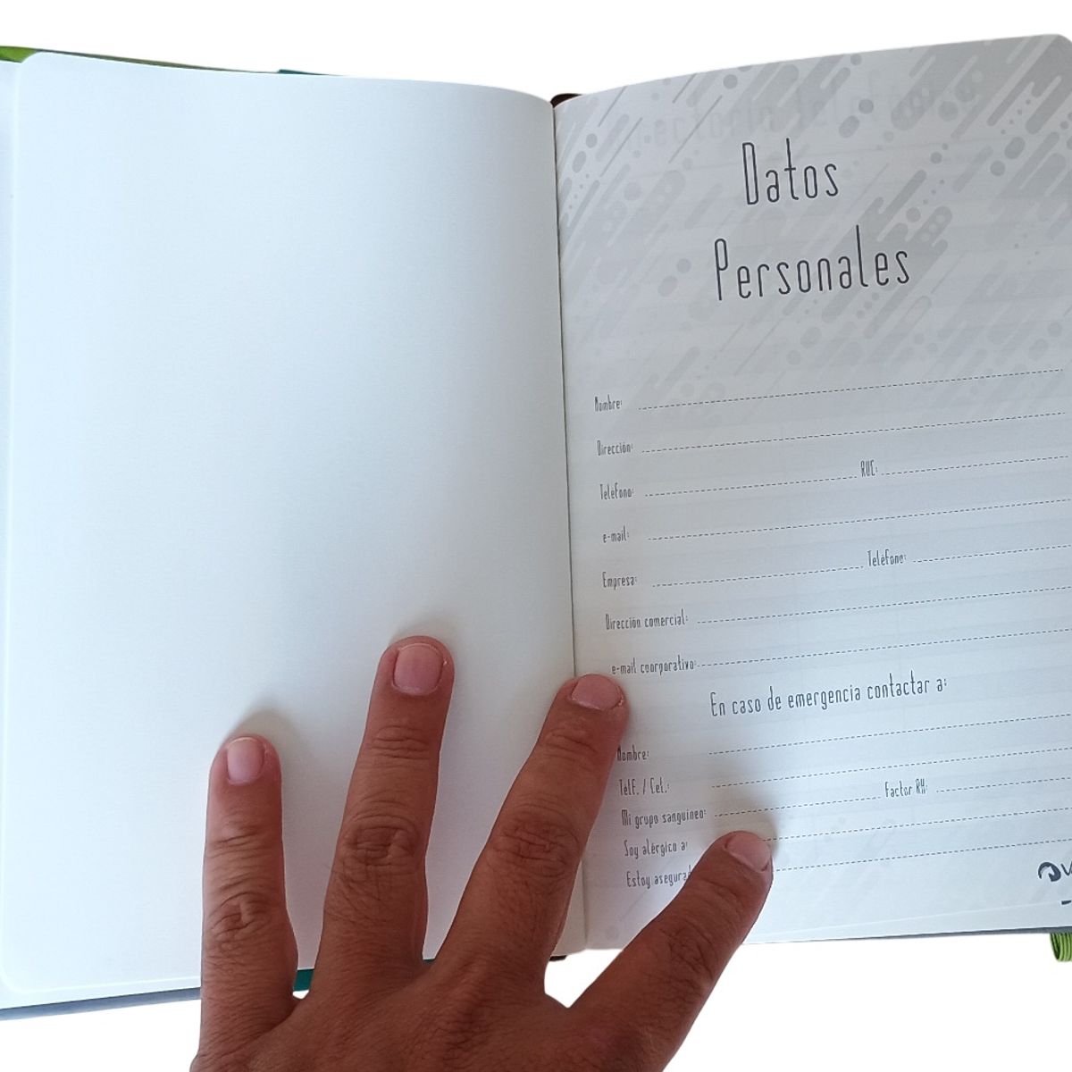 VANTAGE - LIBRETA VANTAGE DOTTED 14x21 - verde gris