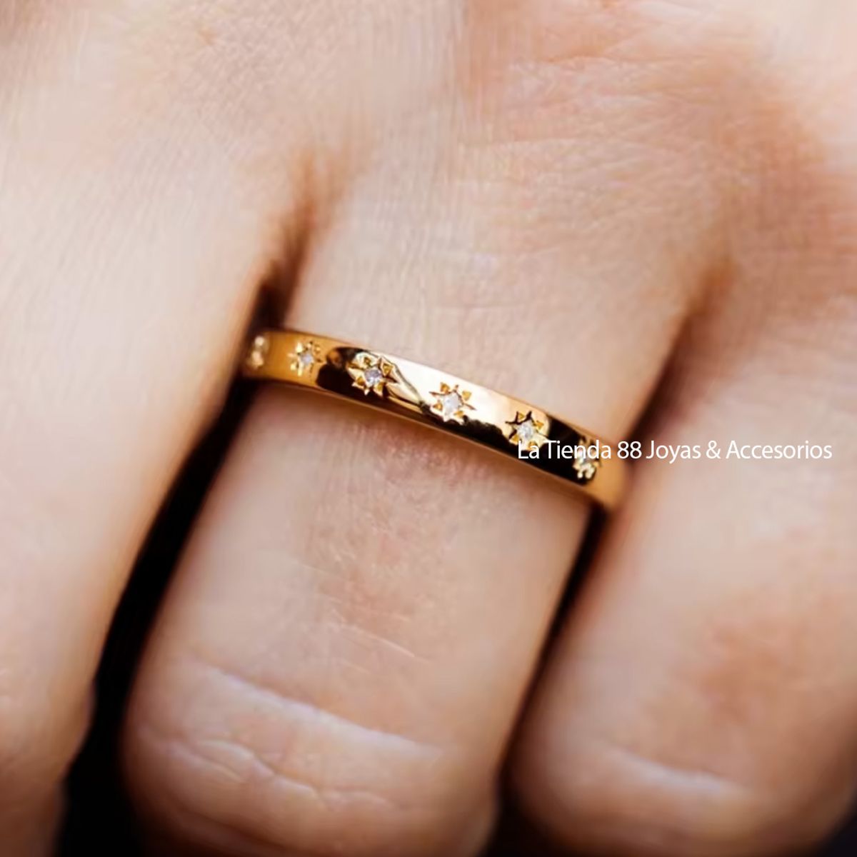 LA TIENDA 88 JOYAS Y ACCESORIOS - La Tienda 88 - Alianza de compromiso Mujer Bañado Oro 18k - amarillo