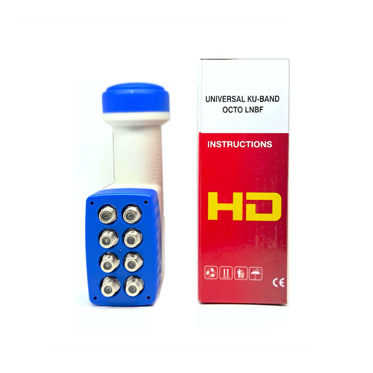 SAT PCS - Lnb 8 Salidas Banda KU SATFOCUS 0.3dB NF para Antena parabolica KU