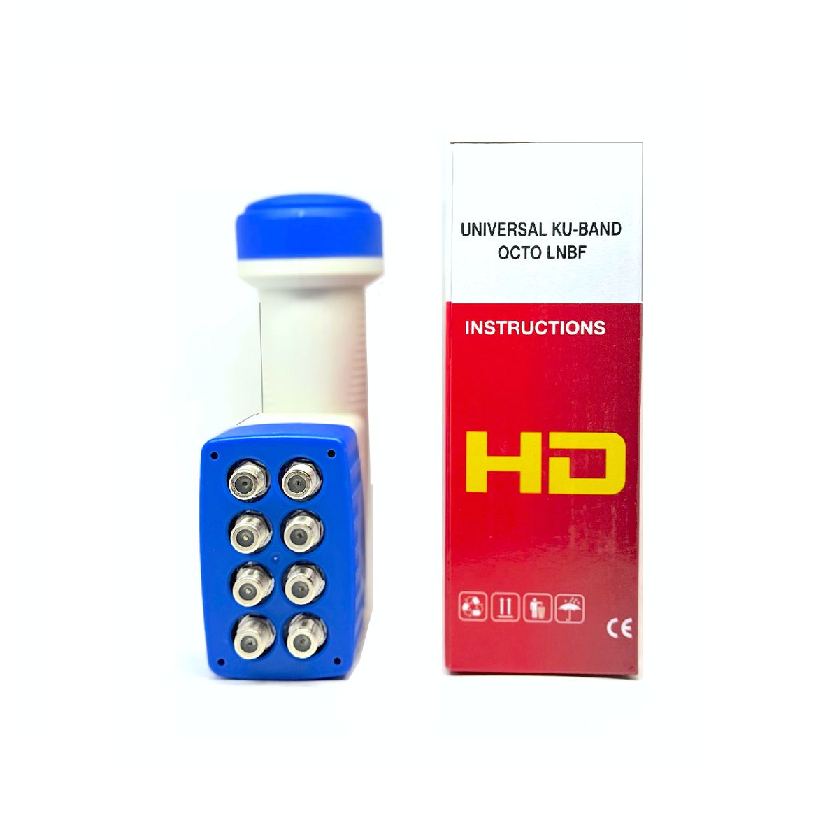 SAT PCS - Lnb 8 Salidas Banda KU SATFOCUS 0.3dB NF para Antena parabolica KU