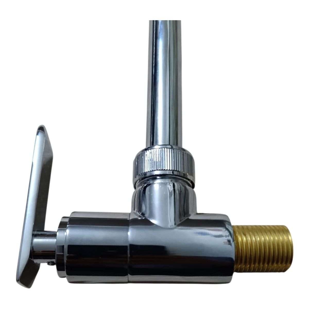 GENERICO - Grifo Caño Pared Pesado de Cocina Bronce Cromado agua fría flexible