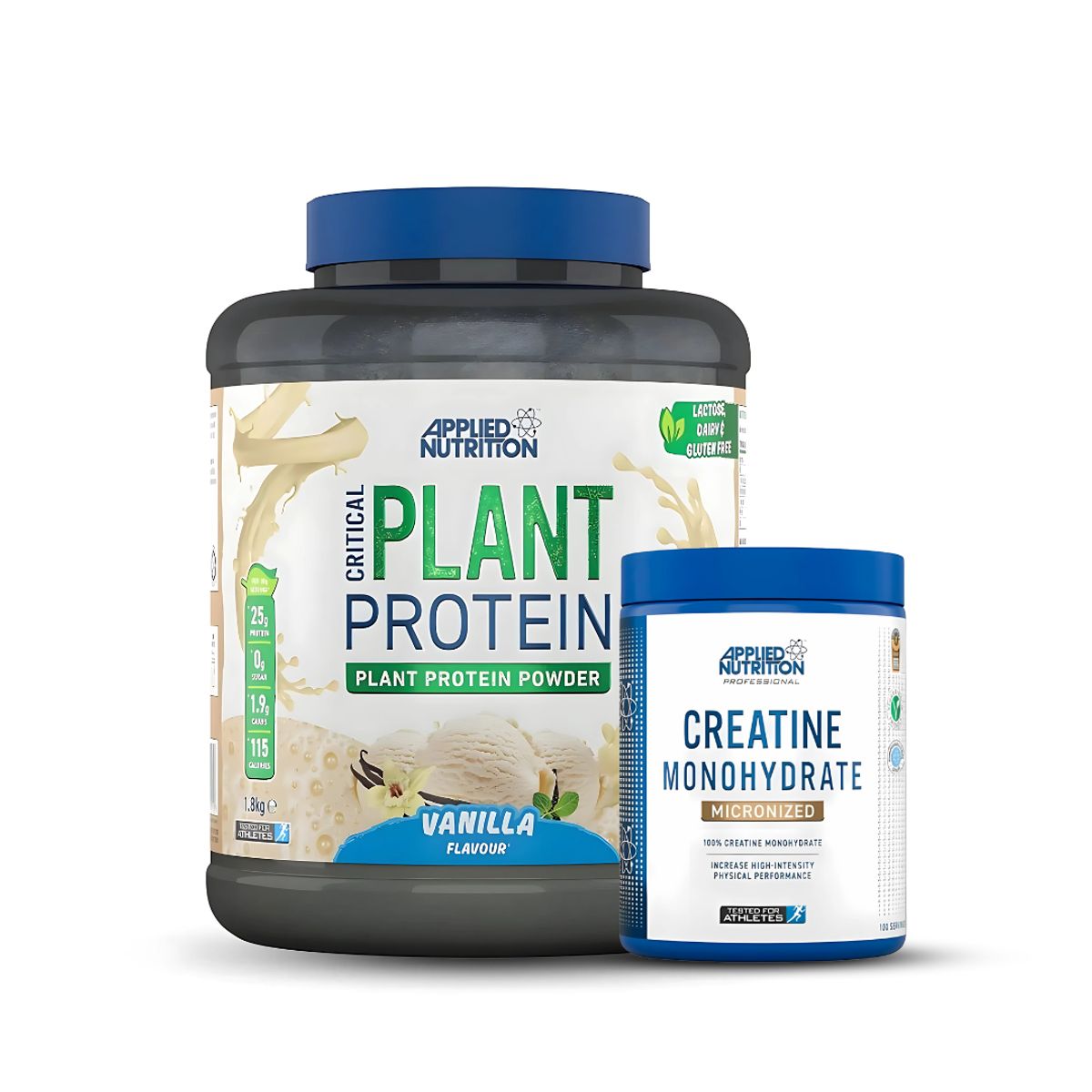 APPLIED NUTRITION - Critical Plant Protein - Proteina Vegana 1.8 kg vainilla + Creatina Applied Nutrition 500 g