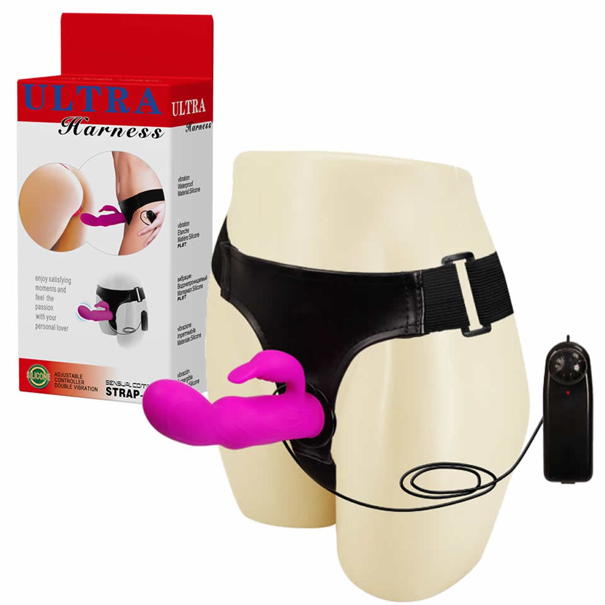 BAILE - Arnés Con Doble Vibrador Para Mujer Strap On Baile