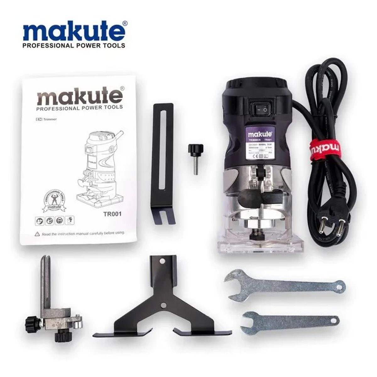 MAKUTE - Combo Fresadora Ruteadora Makute 580W + Set de 12 Fresas