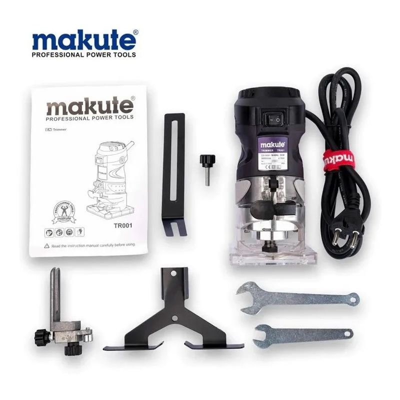 MAKUTE - Combo Fresadora Ruteadora Makute 580W + Set de 12 Fresas