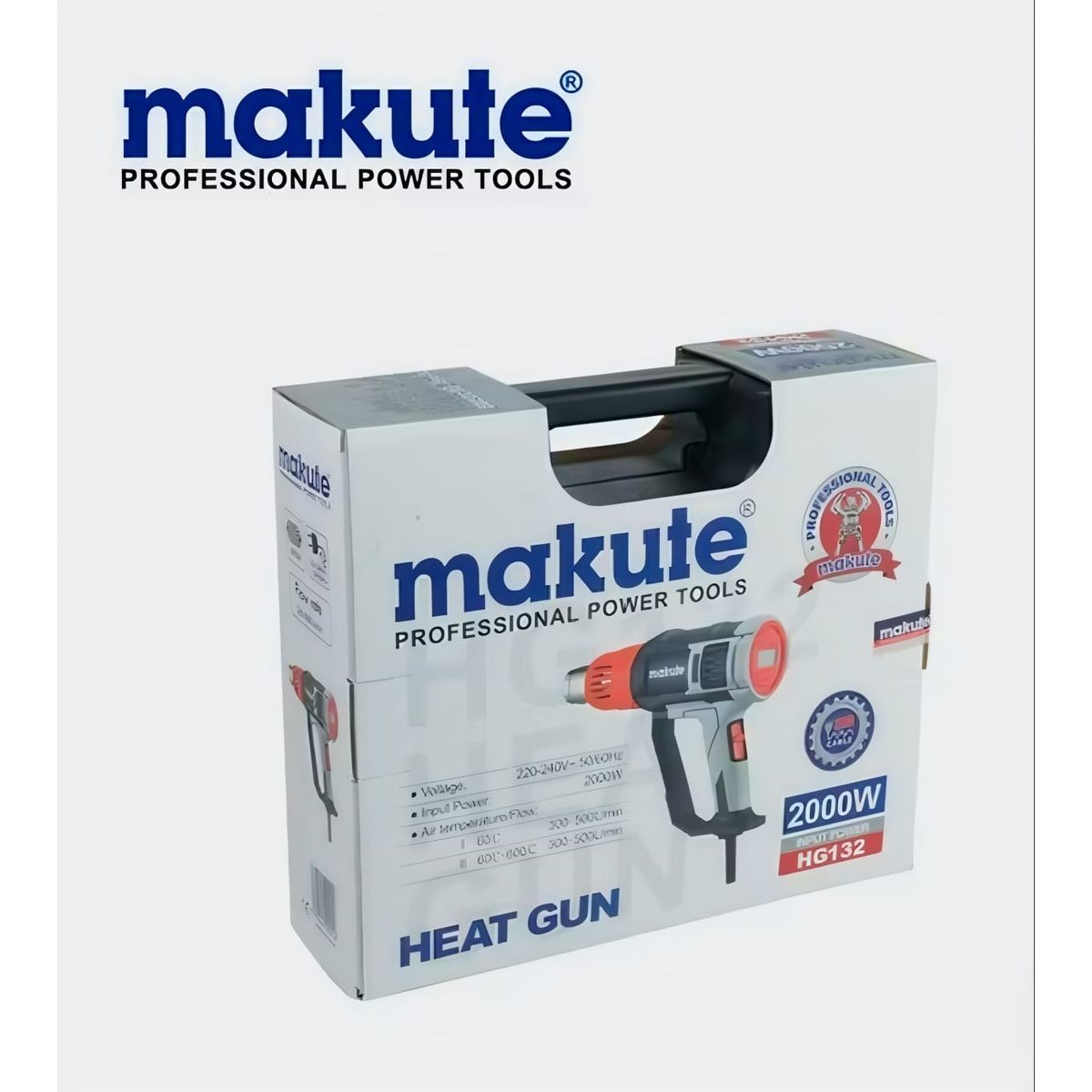 MAKUTE - PISTOLA DE CALOR DE 2000W  PANTALLA DIGITAL  MAKUTE