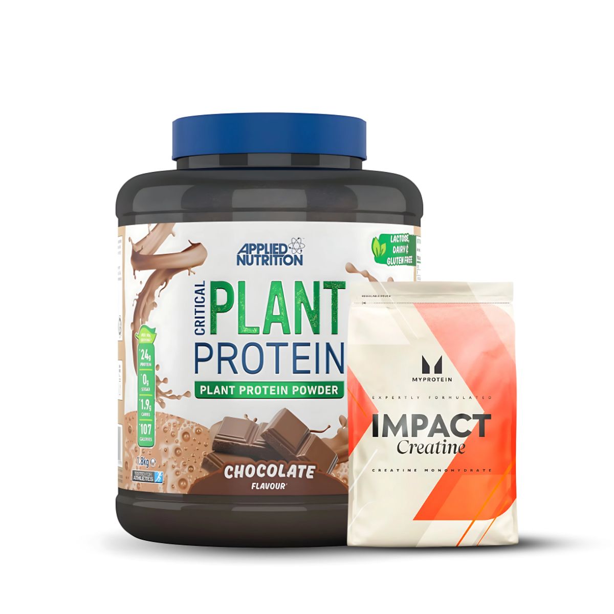 APPLIED NUTRITION - Critical Plant Protein - Proteina Vegana 1.8 kg chocolate + Creatina myprotein 250 g
