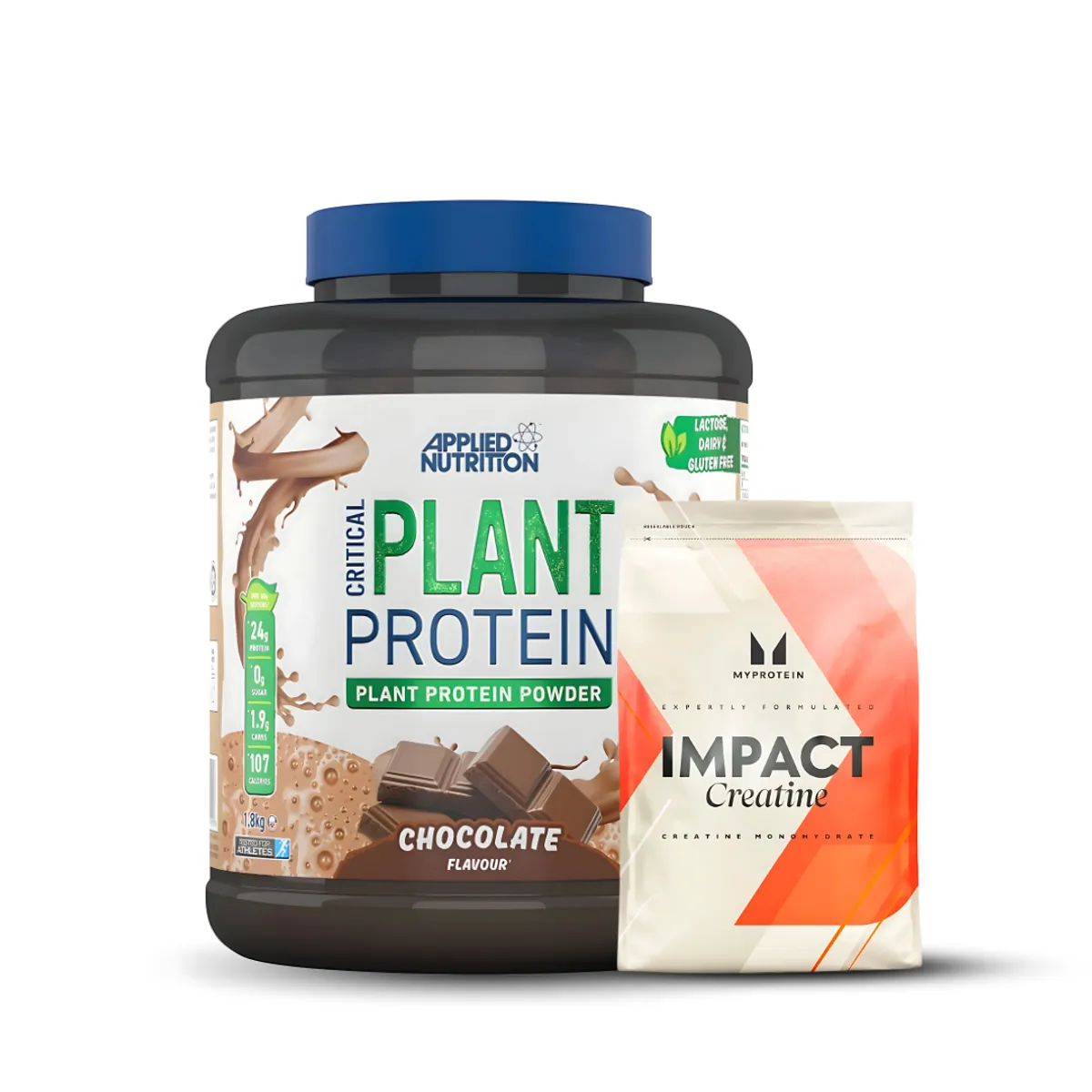 APPLIED NUTRITION - Critical Plant Protein - Proteina Vegana 1.8 kg chocolate + Creatina myprotein 250 g