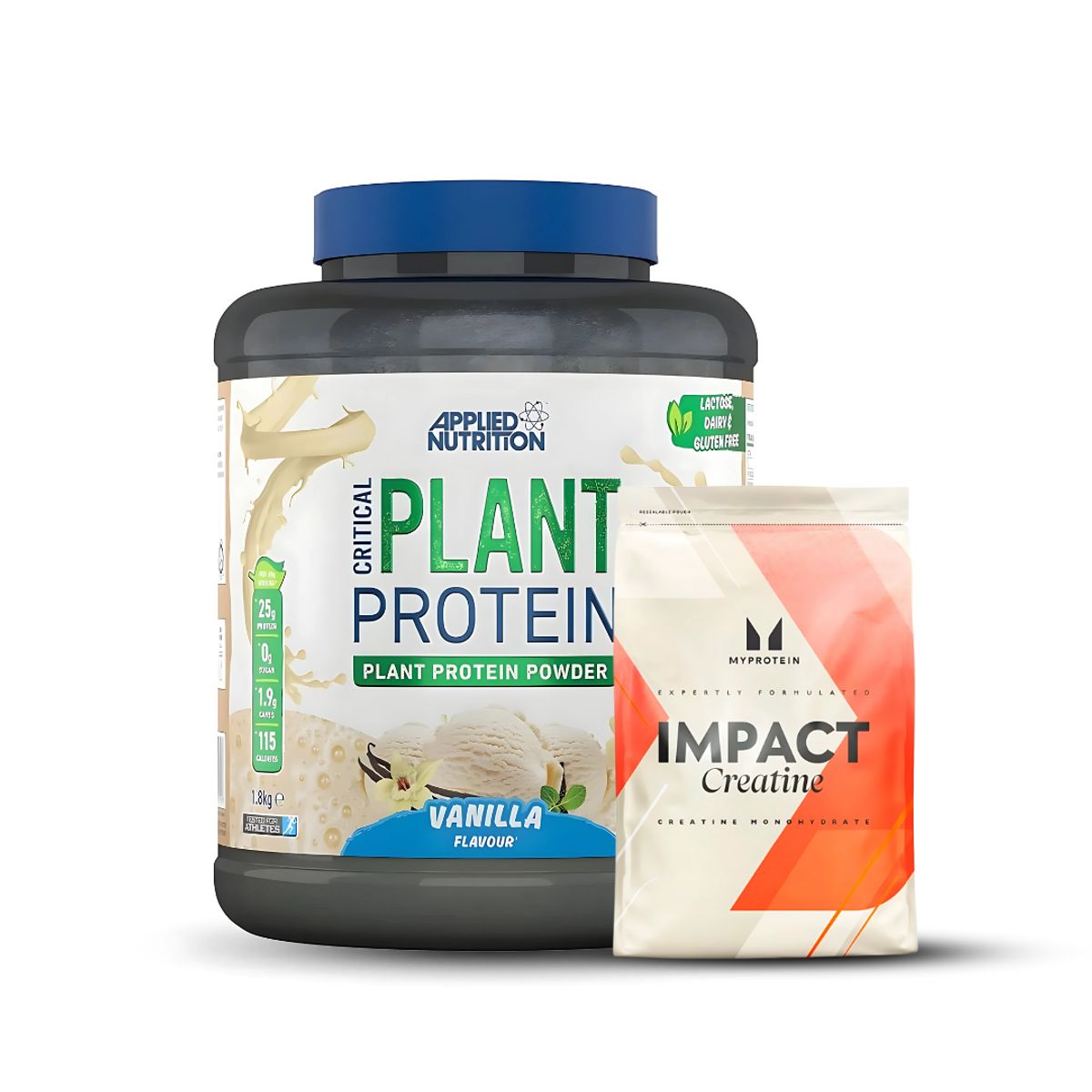 APPLIED NUTRITION - Critical Plant Protein - Proteina Vegana 1.8 kg vainilla  + Creatina myprotein 250 g