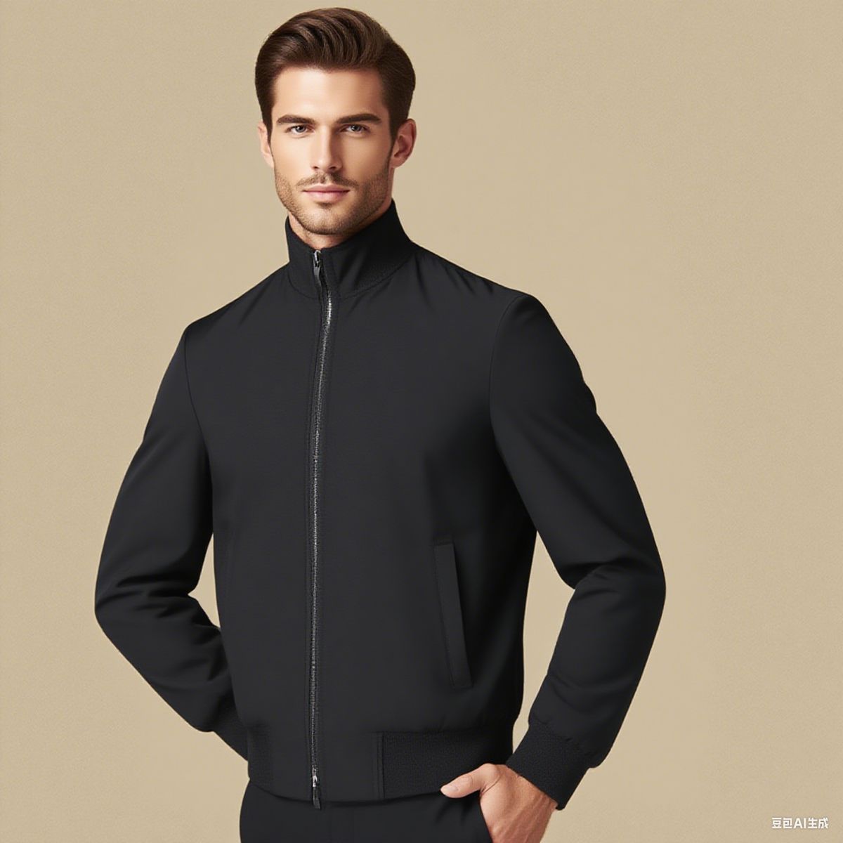 BAALATHKKO5 - Chamarra Rompeviento Hombre Impermeable - Negro XL