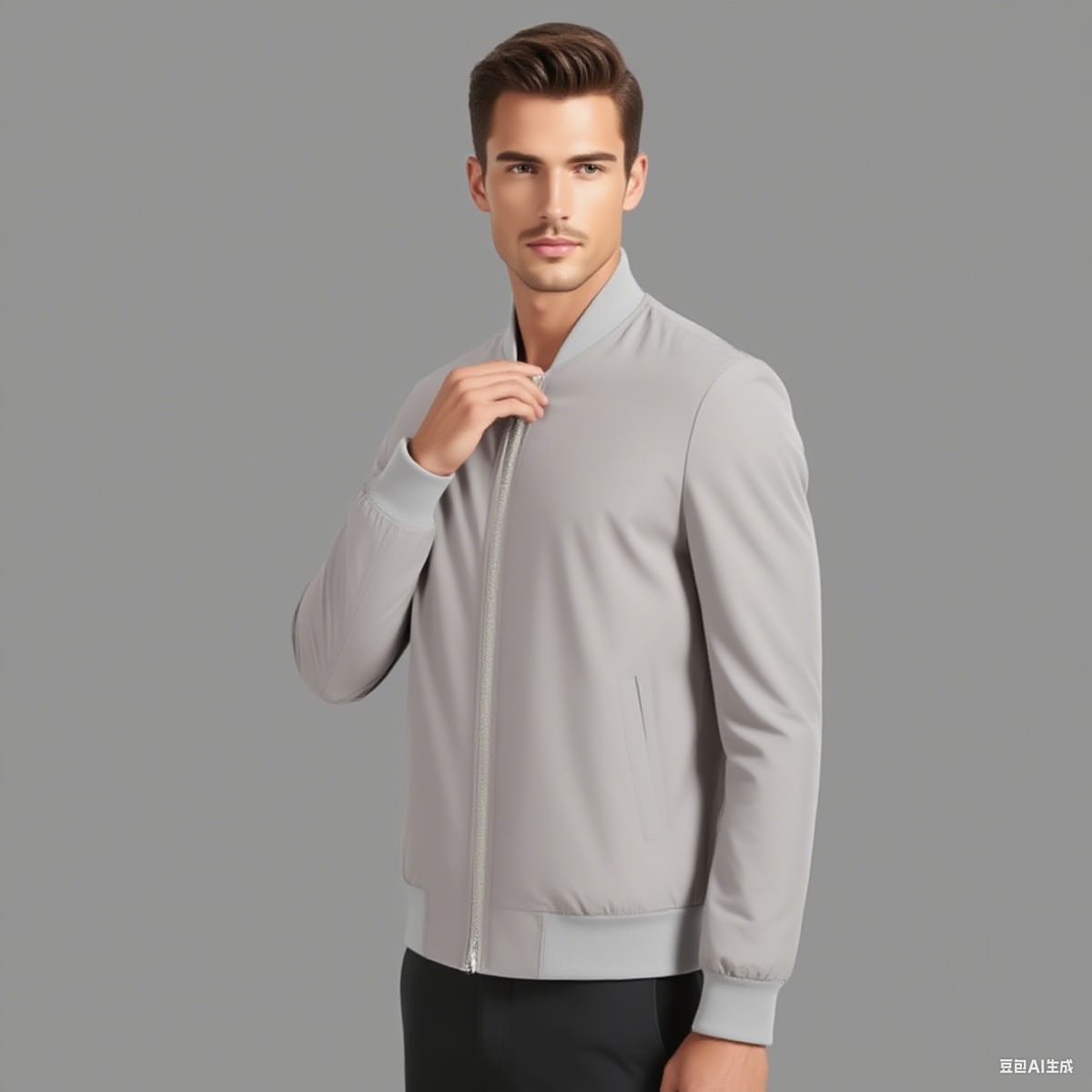 BAALATHKKO5 - Chamarra Rompeviento Hombre Impermeable - Gris L