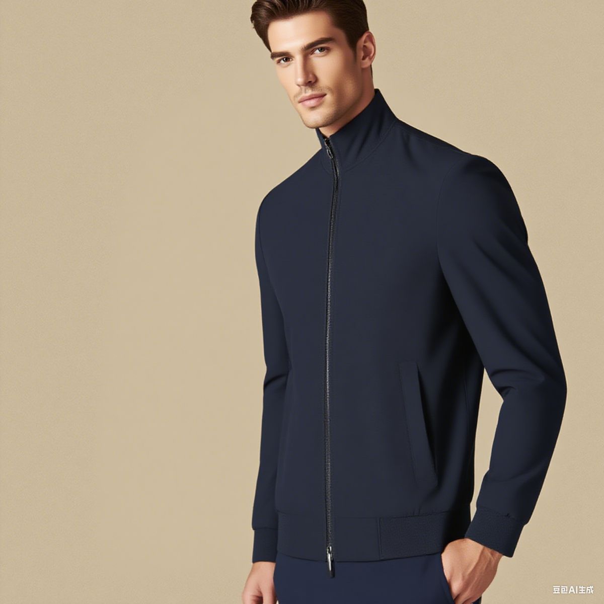 BAALATHKKO5 - Chamarra Rompeviento Hombre Impermeable - Azul Oscuro XL