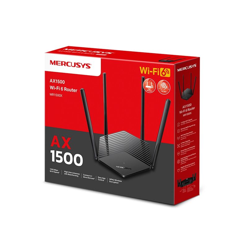 GENERICO - Router Tp-Link Mercusys Mr62X Ax1500 Dual-Band Alta Velocidad Y Conex