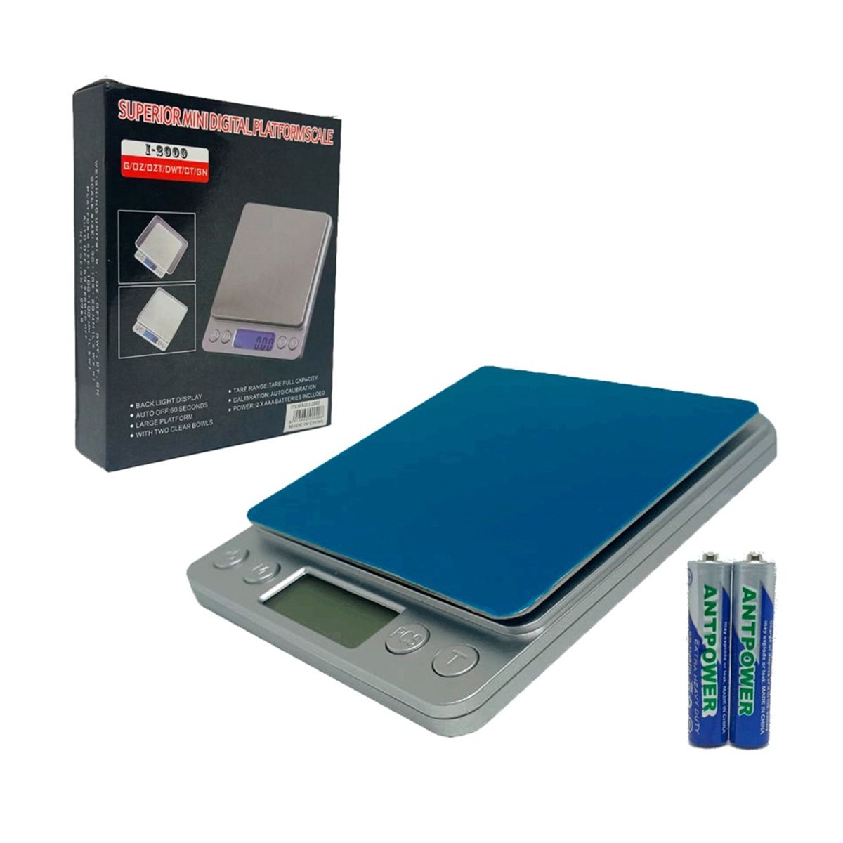 GENERICO - Balanza Gramera Joyera Digital Hasta 2000 Gramos 0