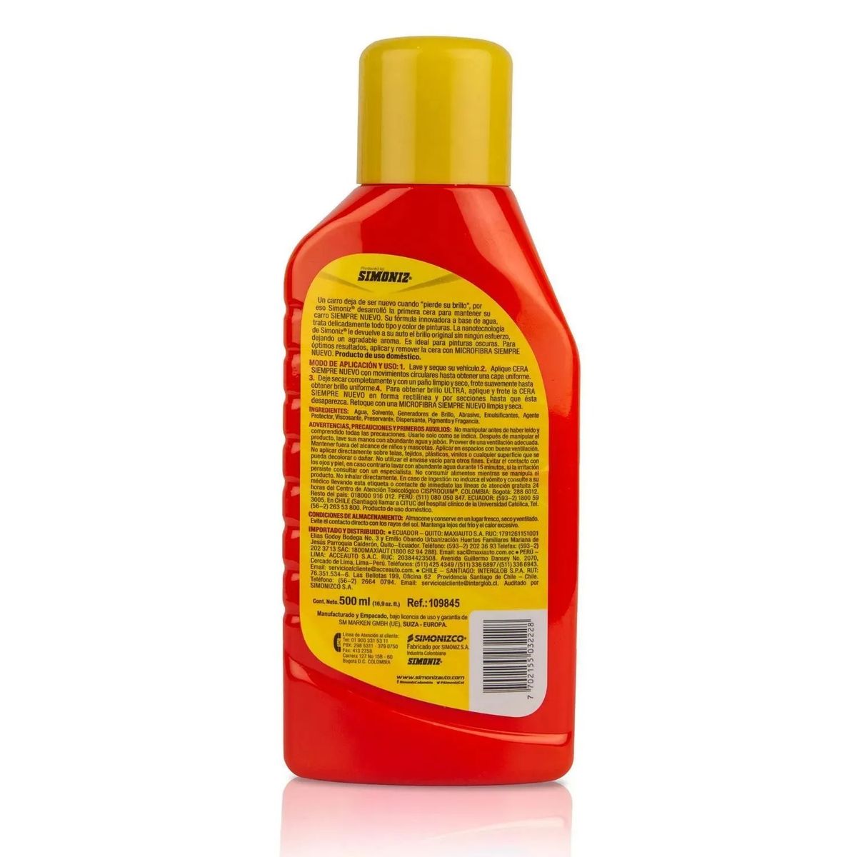 SIMONIZ - Cera Simoniz Líquida 500ML Siempre nuevo Neutral