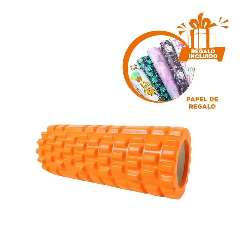 GENERICO - Pack12 Roller para Ejercitar en Naranja Y+Papel de Regalo