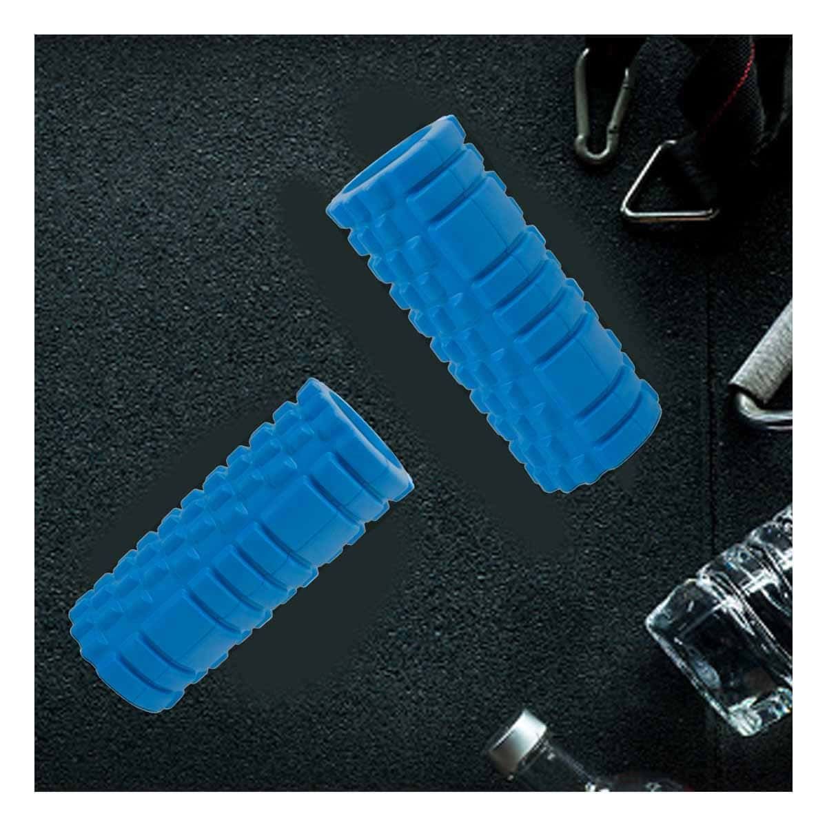 GENERICO - Pack4 Cilindro Maseajador Corporal Celeste Y+Papel de Regalo