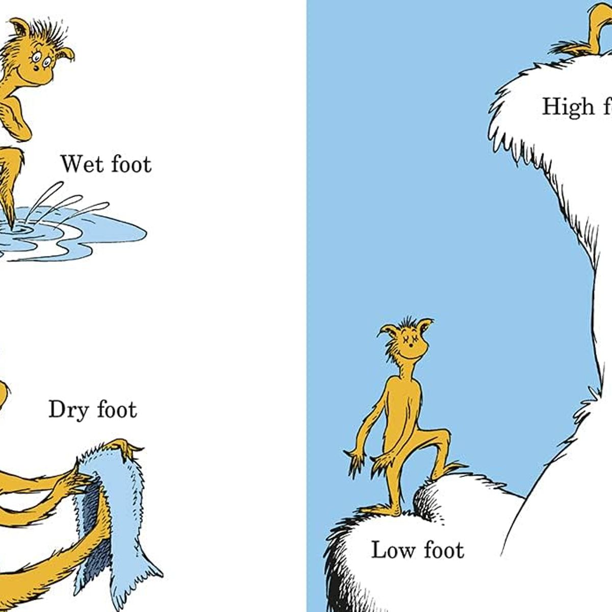 GENERICO - Libro Infantil en inglés - The Foot Book Dr Seuss Bright and early board books