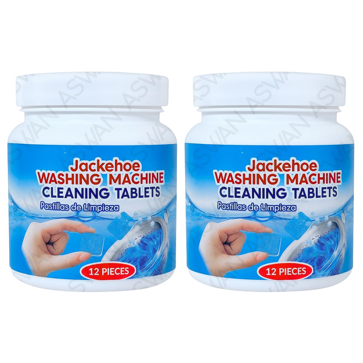 GENERICO - 2 Pastillas Limpiadoras de Lavadora Buen Olor 12 Piezas