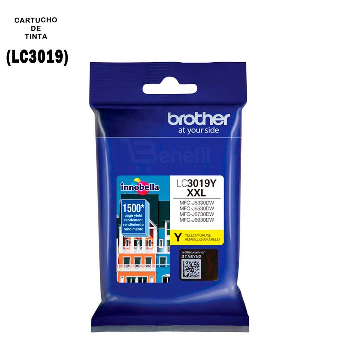 BROTHER - Cartucho De Tinta Brother LC3019 Yellow Original  LC 3019 XXL