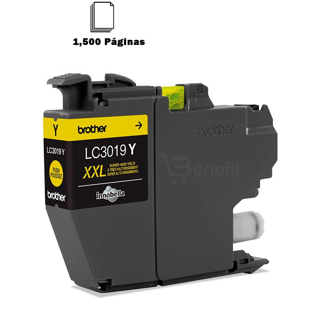 BROTHER - Cartucho De Tinta Brother LC3019 Yellow Original  LC 3019 XXL