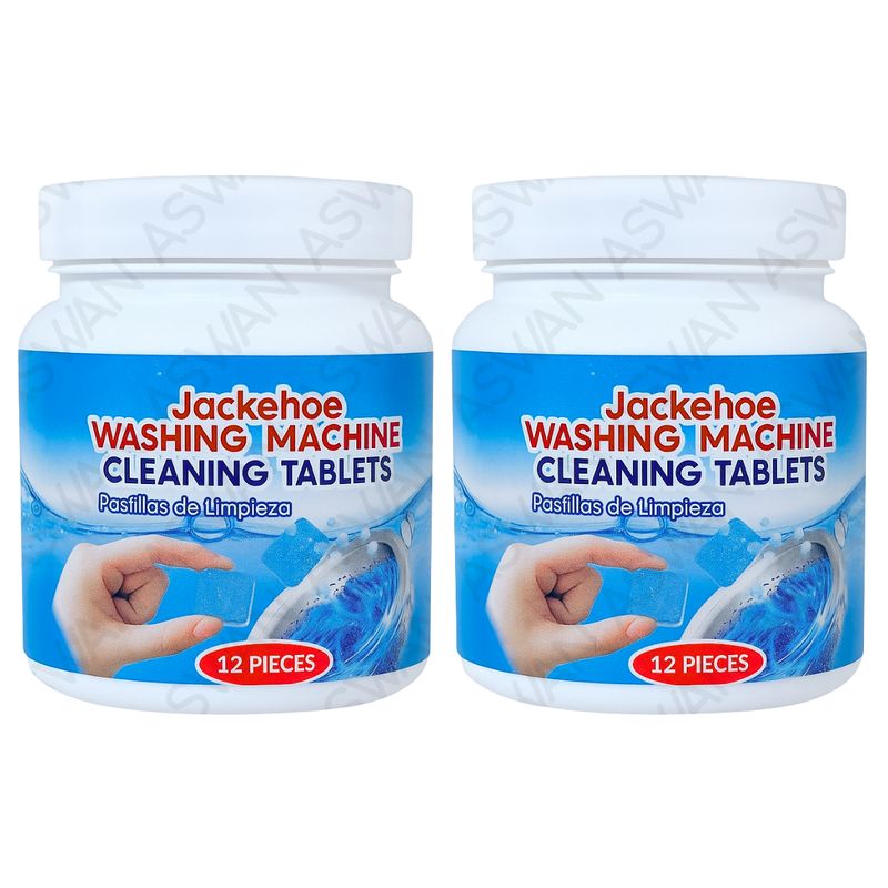 GENERICO - Pack x2 Pastilla Limpiadora de Lavadora Buen Olor 12 Piezas