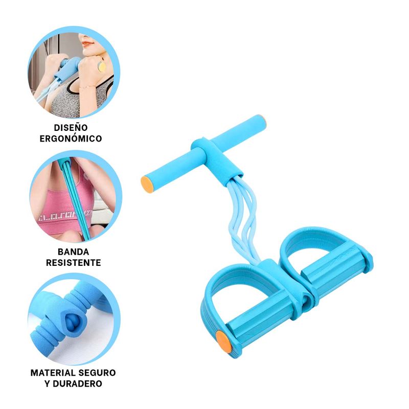 GENERICO - Pack2 Cinta Portatil en Celeste Claro Y+Ligas de Regalo