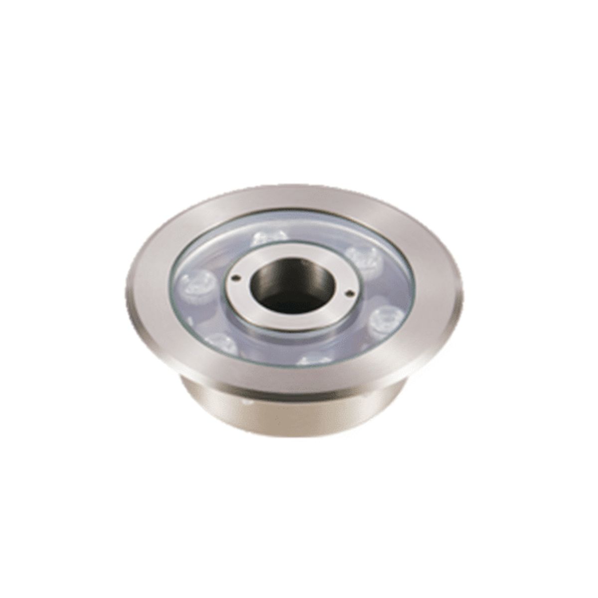 GENERICO - Luces para Piletas Tipo Corona Acero Inoxidable LED RGB 12V 18W Pool System