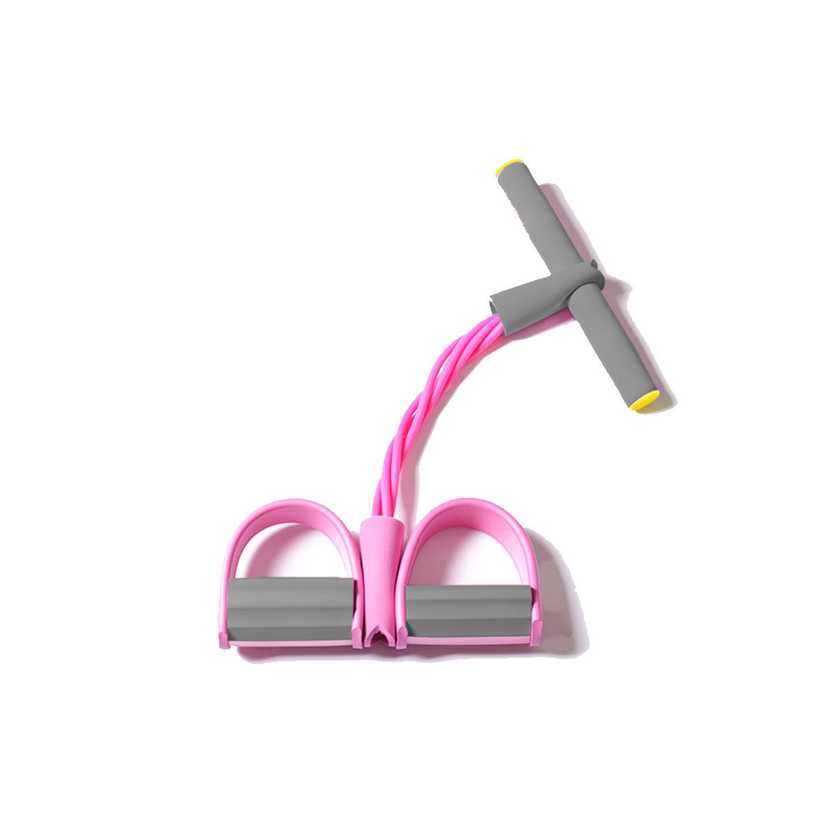 GENERICO - Pack4 Banda Pedal en Rosado Claro y Plomo Y+Ligas de Regalo