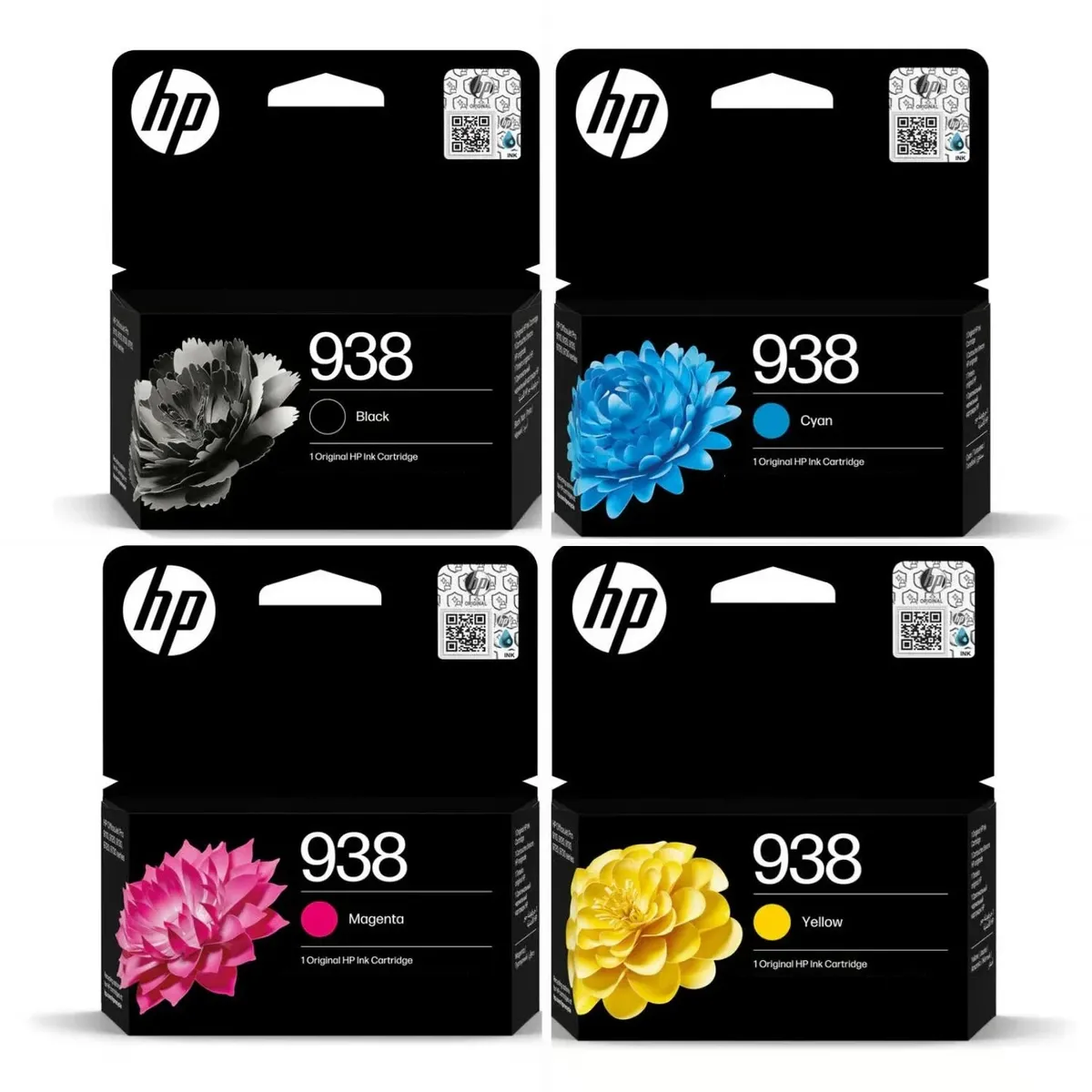 HP - KIT 4 CARTUCHOS DE TINTA HP 938 PARA Office Jet 9130 9730 ORIGINAL