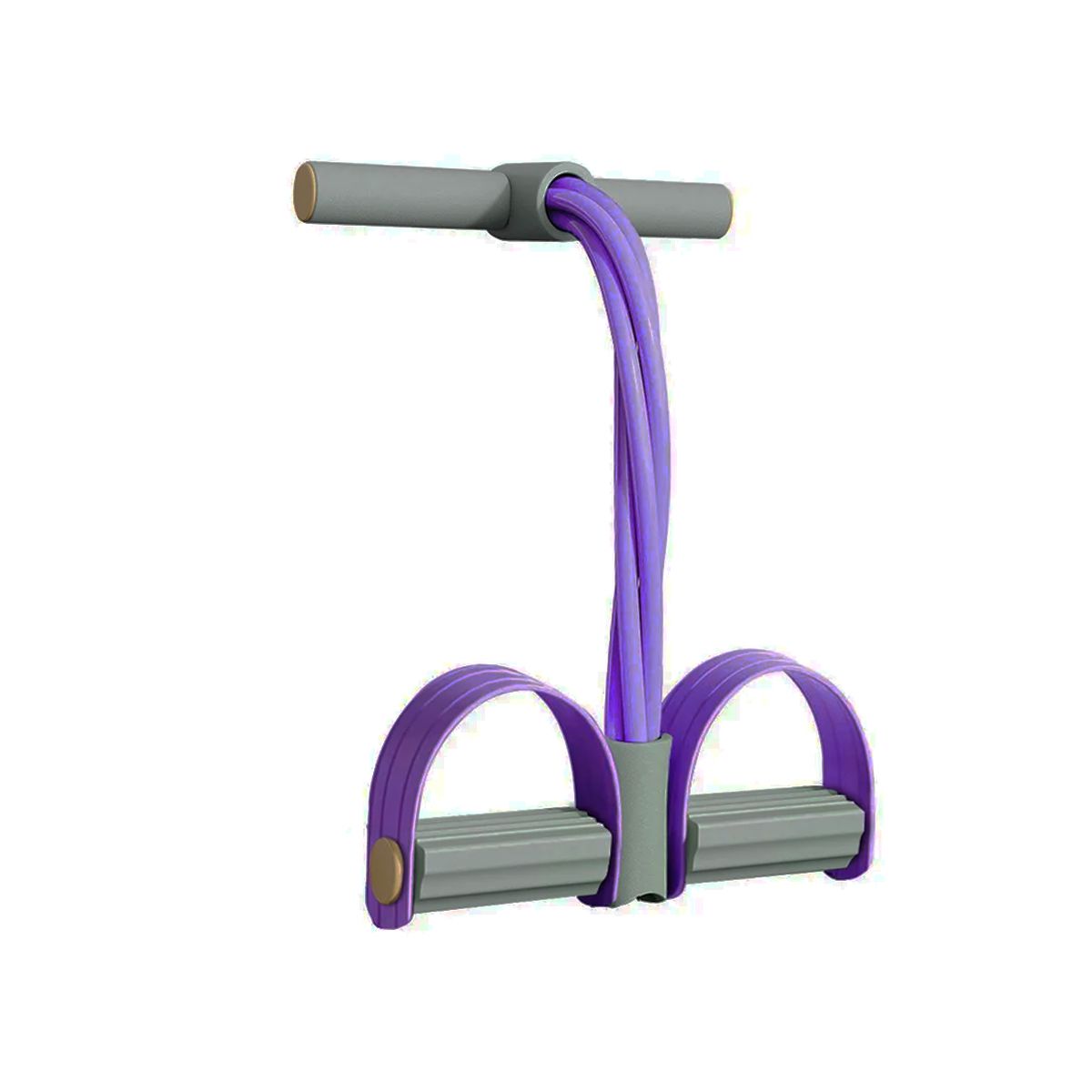 GENERICO - Liga Tensor de Pedal Funcional en Color Morado y Plomo