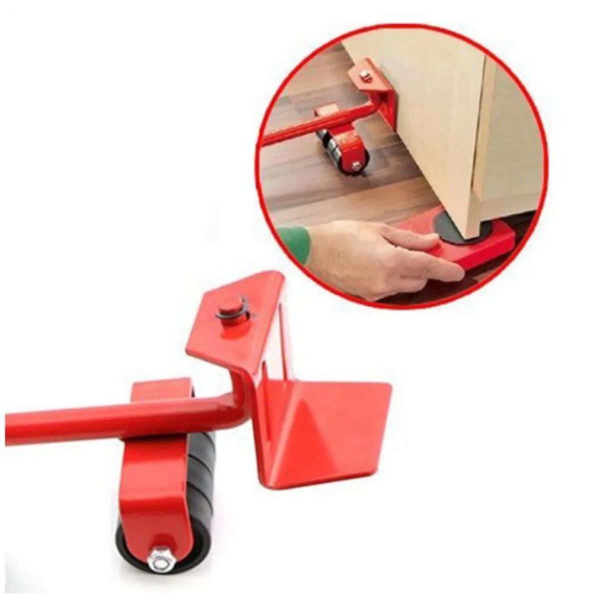 GENERICO - Juego de 4 Ruedas para Mover Deslizar Muebles Pesados