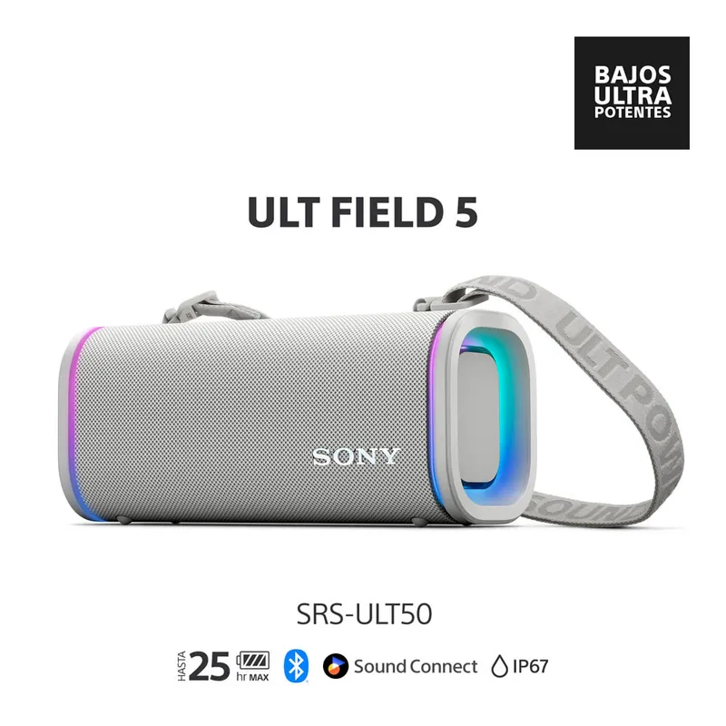 SONY - Sony Parlante Bluetooth SRS-ULT50 Portátil ULT FIELD 5 Blanco