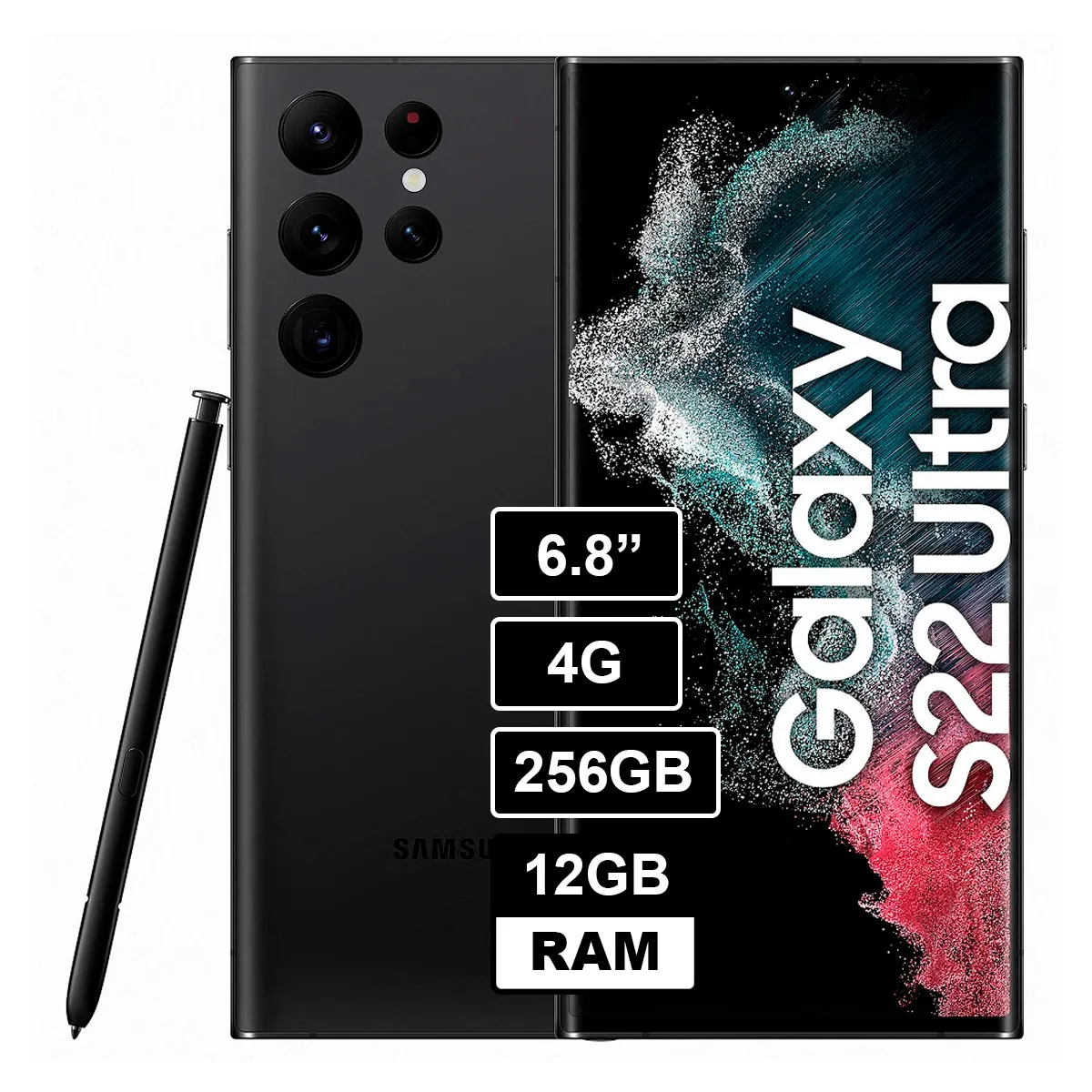 SAMSUNG - Samsung Galaxy S22 Ultra 256GB 12GB RAM Negro
